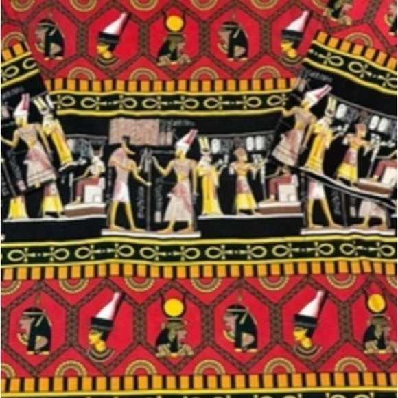 Luxe Noir By Lucerne Labidou Vintage Egyptian Gods Kaftan Size 1X - Picture 7 of 7